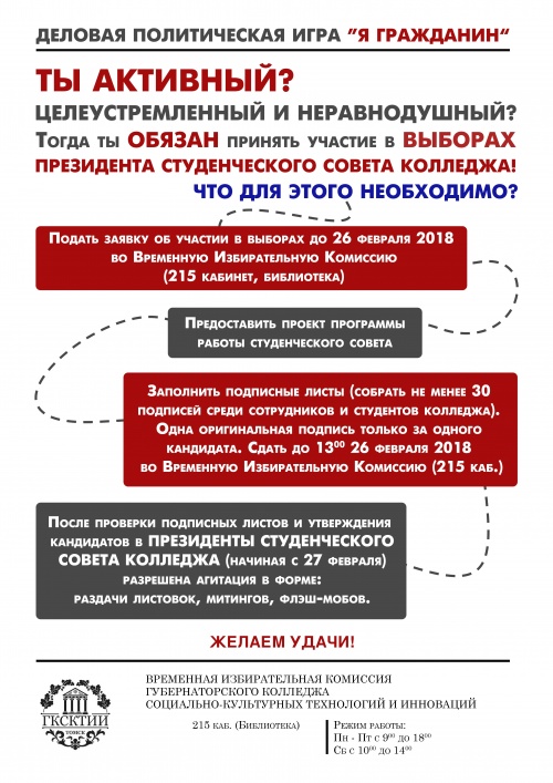 Деловая политическая игра "Я гражданин"